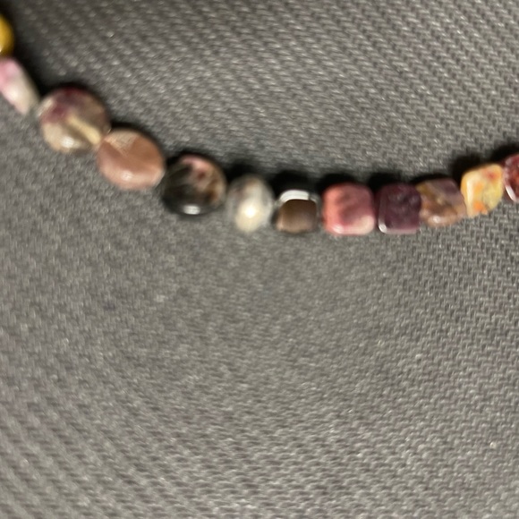 Hand Crafted Unique Earth “One of a Kind” Tourmaline & Sterling Silver Necklace - Picture 3 of 4